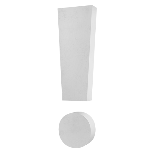 Punto Esclamativo Bianco Punto Esclamativo Bianco