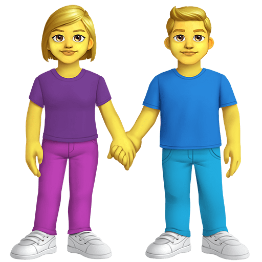 Donna E Uomo Che Si Tengono Per Mano