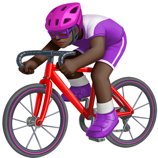 Ciclista Donna: Carnagione Scura