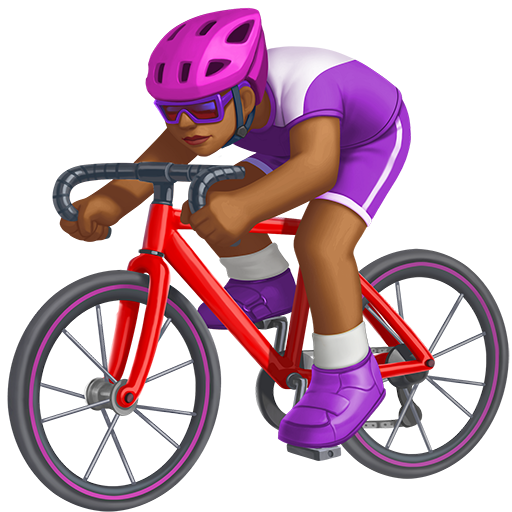 Ciclista Donna: Carnagione Medio-Scura