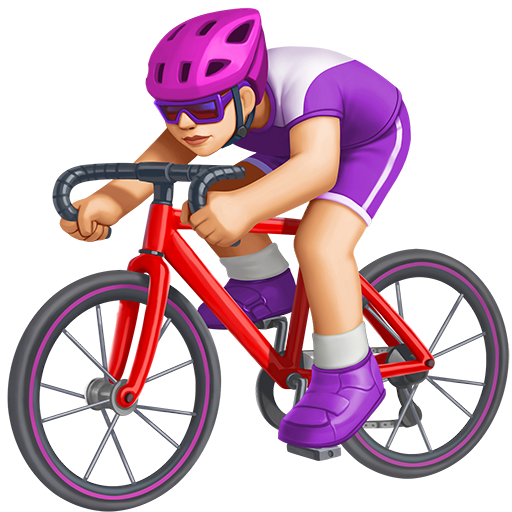 Ciclista Donna: Carnagione Medio-Chiara