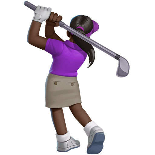 Golfista Donna: Carnagione Scura Golfista Donna: Carnagione Scura