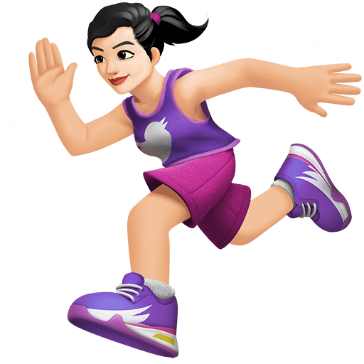 Donna Che Corre: Carnagione Chiara