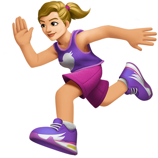 Donna Che Corre: Carnagione Medio-Chiara