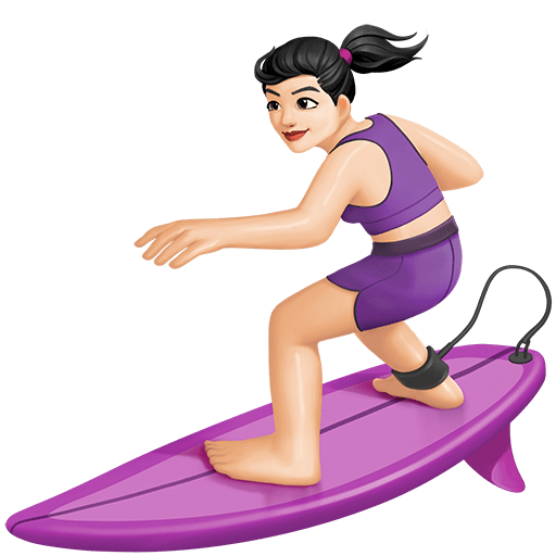 Surfista Donna: Carnagione Chiara