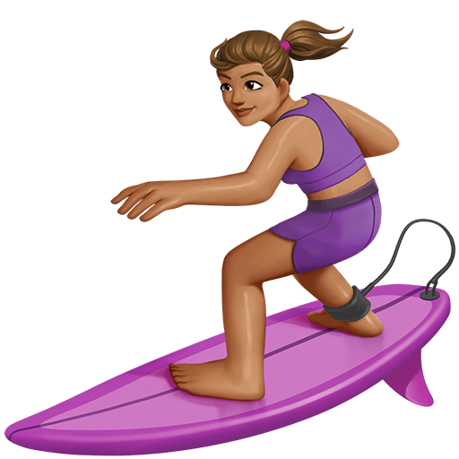 Surfista Donna: Carnagione Media