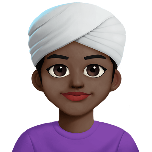 Donna Con Turbante: Carnagione Scura