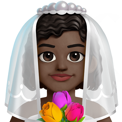 Sposa Con Velo: Carnagione Scura