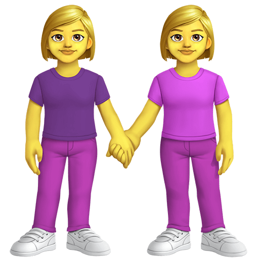 Due Donne Che Si Tengono Per Mano