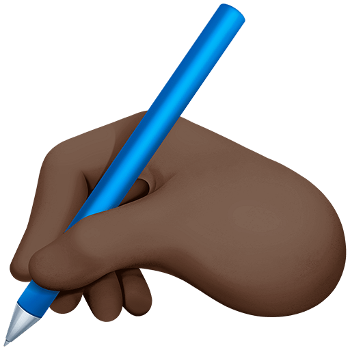 Mano Che Scrive: Carnagione Scura