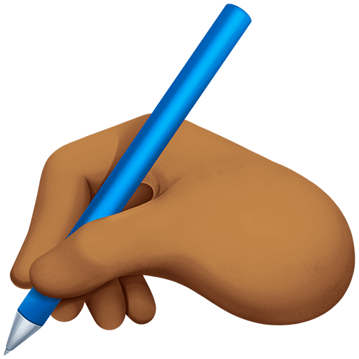 Mano Che Scrive: Carnagione Medio-Scura