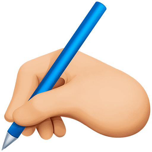 Mano Che Scrive: Carnagione Medio-Chiara