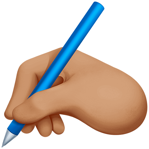Mano Che Scrive: Carnagione Media