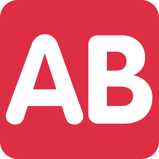 Botão Ab (Tipo Sanguíneo) para Twitter (X) January 2025 Update
