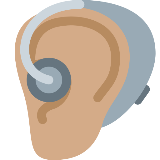 Ouvido Com Aparelho Auditivo: Pele Morena para Twitter (X) January 2025 Update