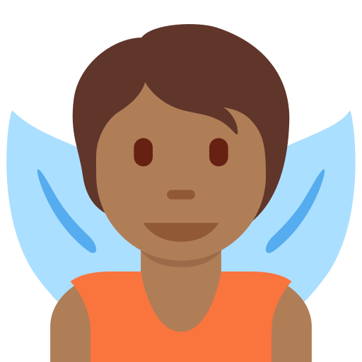 Фея: темный тон кожи для Twitter (X) January 2025 Update