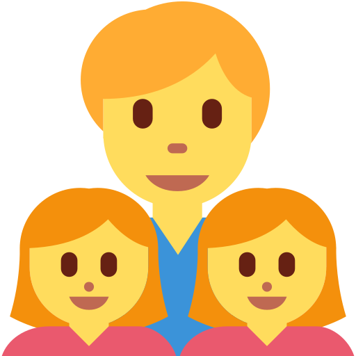 Сім'я: чоловік, дівчинка, дівчинка для Twitter (X) January 2025 Update