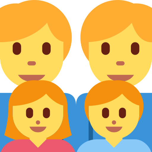 Família: Homem, Homem, Menina, Menino para Twitter (X) January 2025 Update