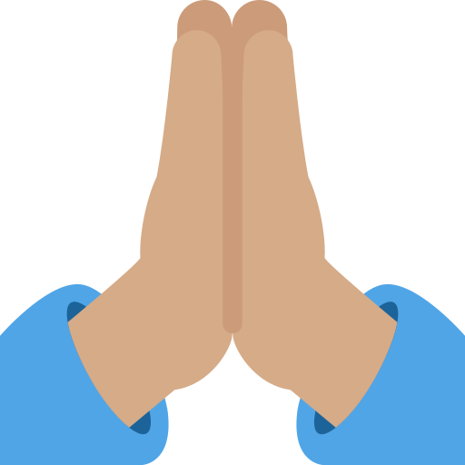 Складені руки: середній тон шкіри для Twitter (X) January 2025 Update