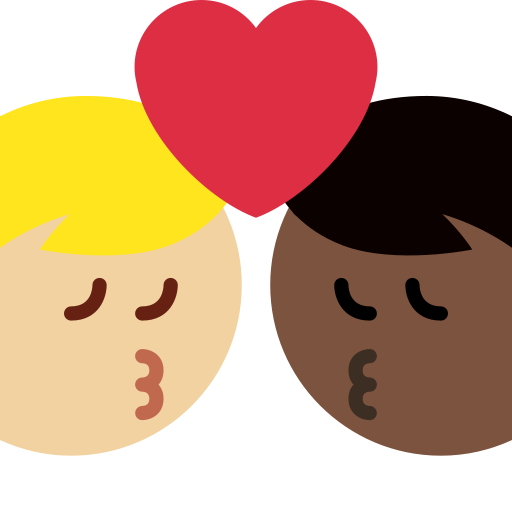 Beijo: Homem, Homem, Pele Morena Clara, Pele Escura para Twitter (X) January 2025 Update