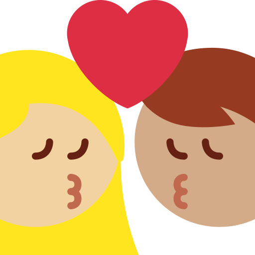 Beijo: Mulher, Homem, Pele Morena Clara, Pele Morena para Twitter (X) January 2025 Update