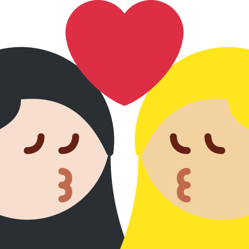 Beijo: Mulher, Mulher, Pele Clara, Pele Morena Clara para Twitter (X) January 2025 Update