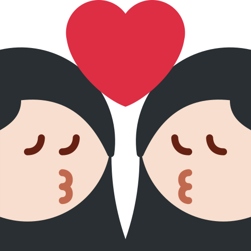 Beijo: Mulher, Mulher, Pele Clara para Twitter (X) January 2025 Update