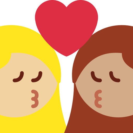 Beijo: Mulher, Mulher, Pele Morena Clara, Pele Morena para Twitter (X) January 2025 Update