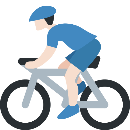 Homem Ciclista: Pele Clara para Twitter (X) January 2025 Update