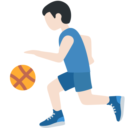 Homem Jogando Basquete: Pele Clara para Twitter (X) January 2025 Update