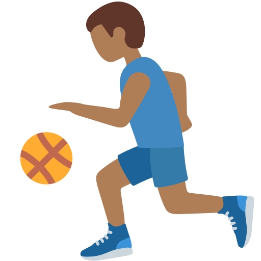 Homem Jogando Basquete: Pele Morena Escura para Twitter (X) January 2025 Update