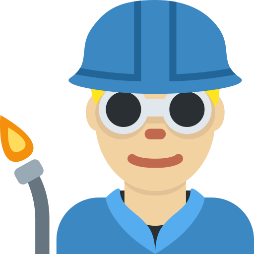 Чоловік-робітник: світлий тон шкіри для Twitter (X) January 2025 Update