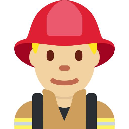 Bombeiro Homem: Pele Morena Clara para Twitter (X) January 2025 Update