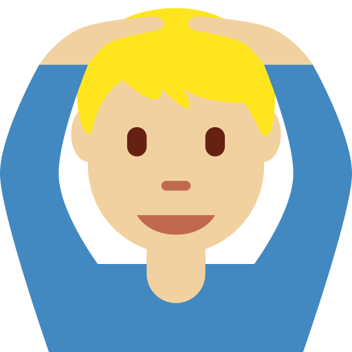 Чоловік за: світлий тон шкіри для Twitter (X) January 2025 Update