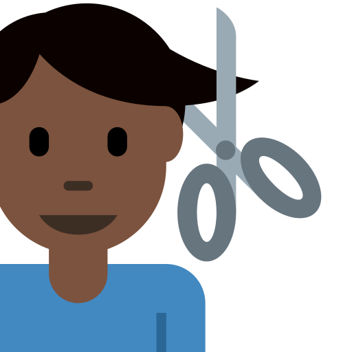 Homem Cortando O Cabelo: Pele Escura para Twitter (X) January 2025 Update