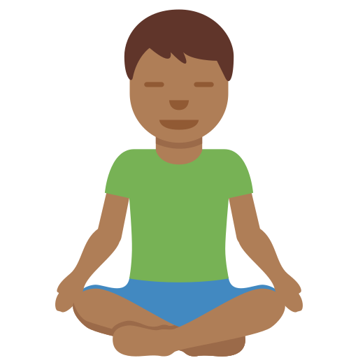 Homem Na Posição De Lótus: Pele Morena Escura para Twitter (X) January 2025 Update