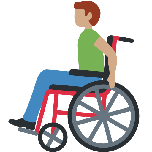 Homem Em Cadeira De Rodas Manual: Pele Morena para Twitter (X) January 2025 Update
