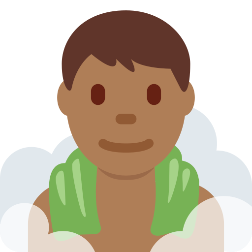 Homem Na Sauna: Pele Morena Escura para Twitter (X) January 2025 Update