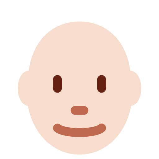 Homem: Pele Clara, Careca para Twitter (X) January 2025 Update