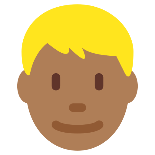 Homem: Cabelo Loiro: Pele Morena Escura para Twitter (X) January 2025 Update