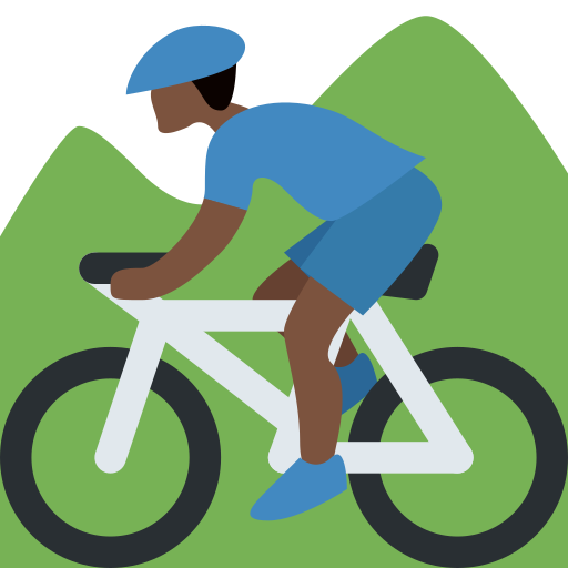 Homem Fazendo Mountain Bike: Pele Escura para Twitter (X) January 2025 Update