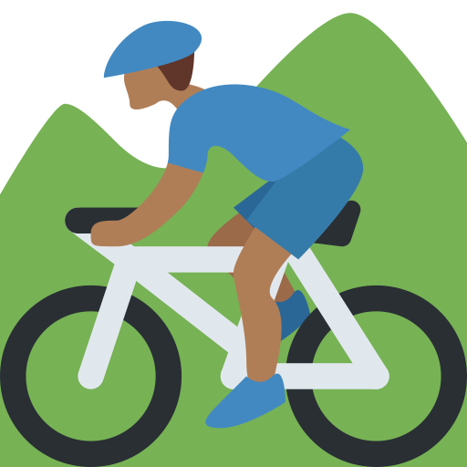 Homem Fazendo Mountain Bike: Pele Morena Escura para Twitter (X) January 2025 Update