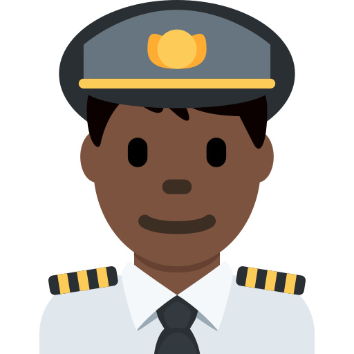 Piloto De Avião Homem: Pele Escura para Twitter (X) January 2025 Update