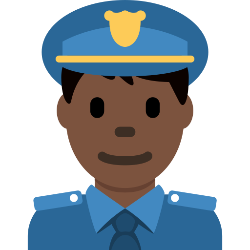 Policial Homem: Pele Escura para Twitter (X) January 2025 Update