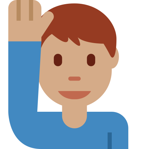 Homem Levantando A Mão: Pele Morena para Twitter (X) January 2025 Update