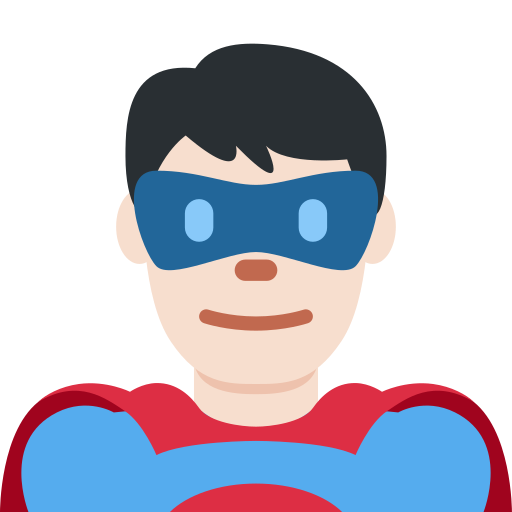 Homem Super-Herói: Pele Clara para Twitter (X) January 2025 Update