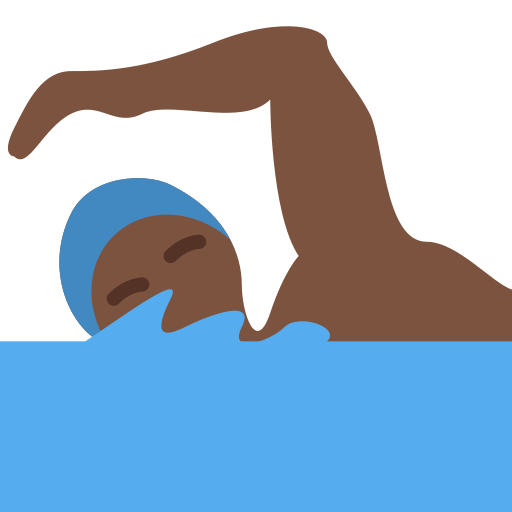 Homem Nadando: Pele Escura para Twitter (X) January 2025 Update