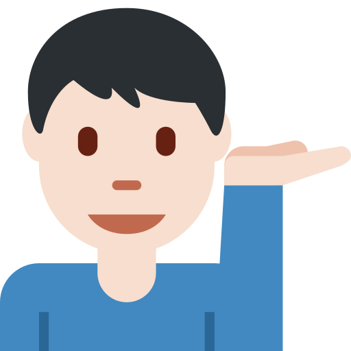 Homem Com A Palma Virada Para Cima: Pele Clara para Twitter (X) January 2025 Update