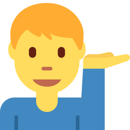 Homem Com A Palma Virada Para Cima para Twitter (X) January 2025 Update