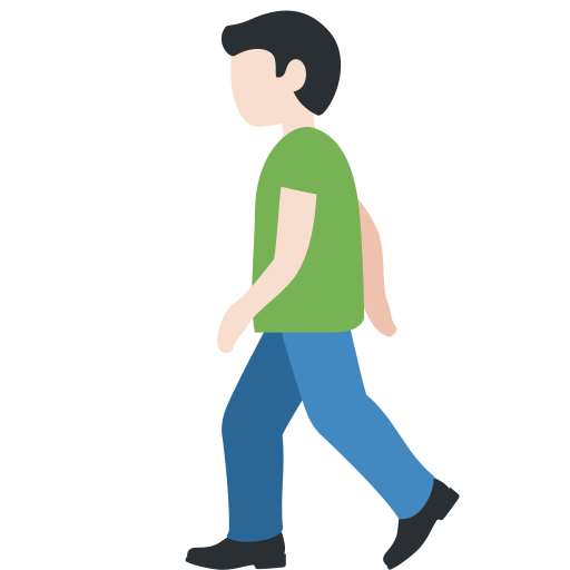 Homem Andando: Pele Clara para Twitter (X) January 2025 Update